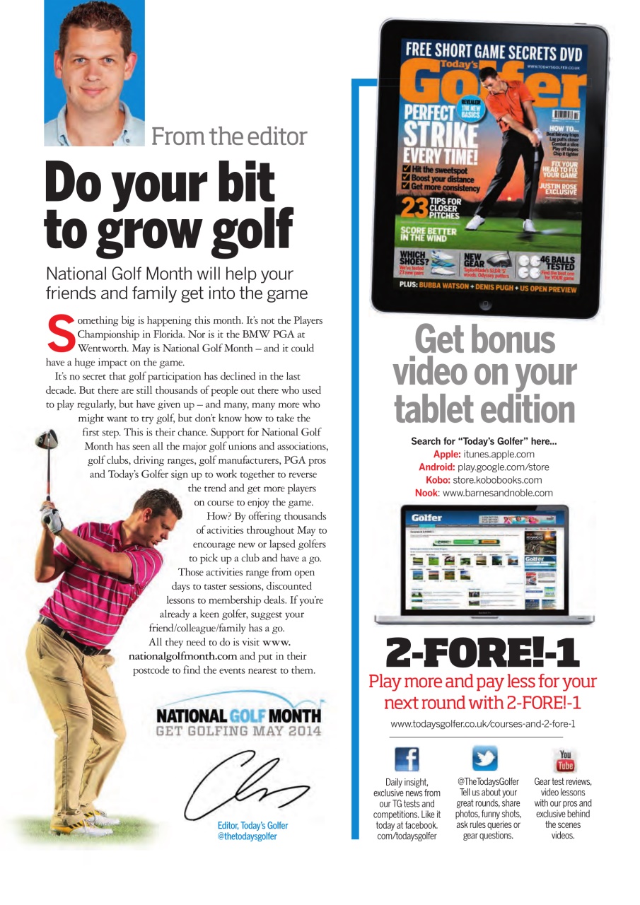 Today's Golfer Preview Pages