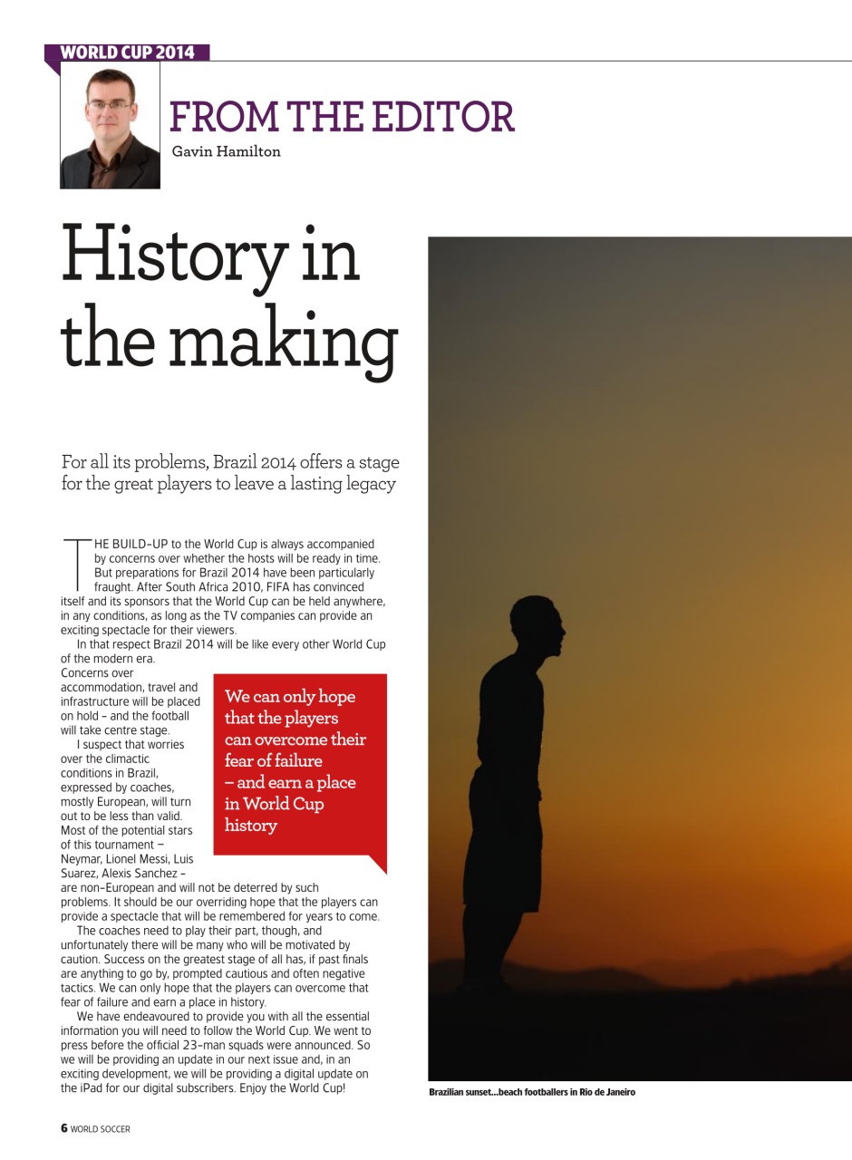 World Soccer Preview Pages