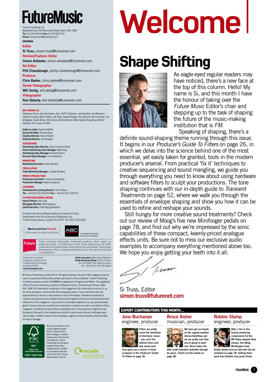 Future Music Preview Pages