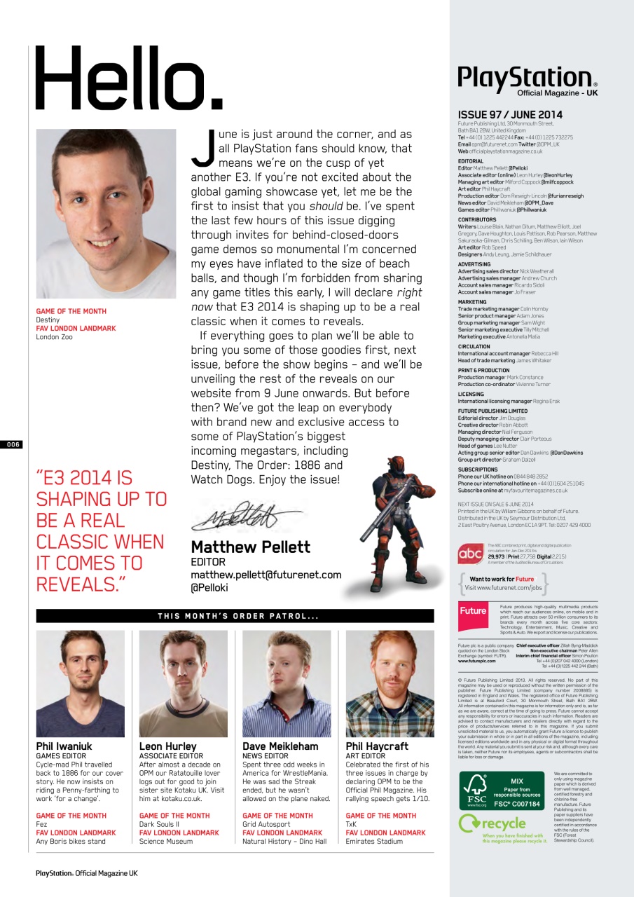 PLAY Magazine Preview Pages