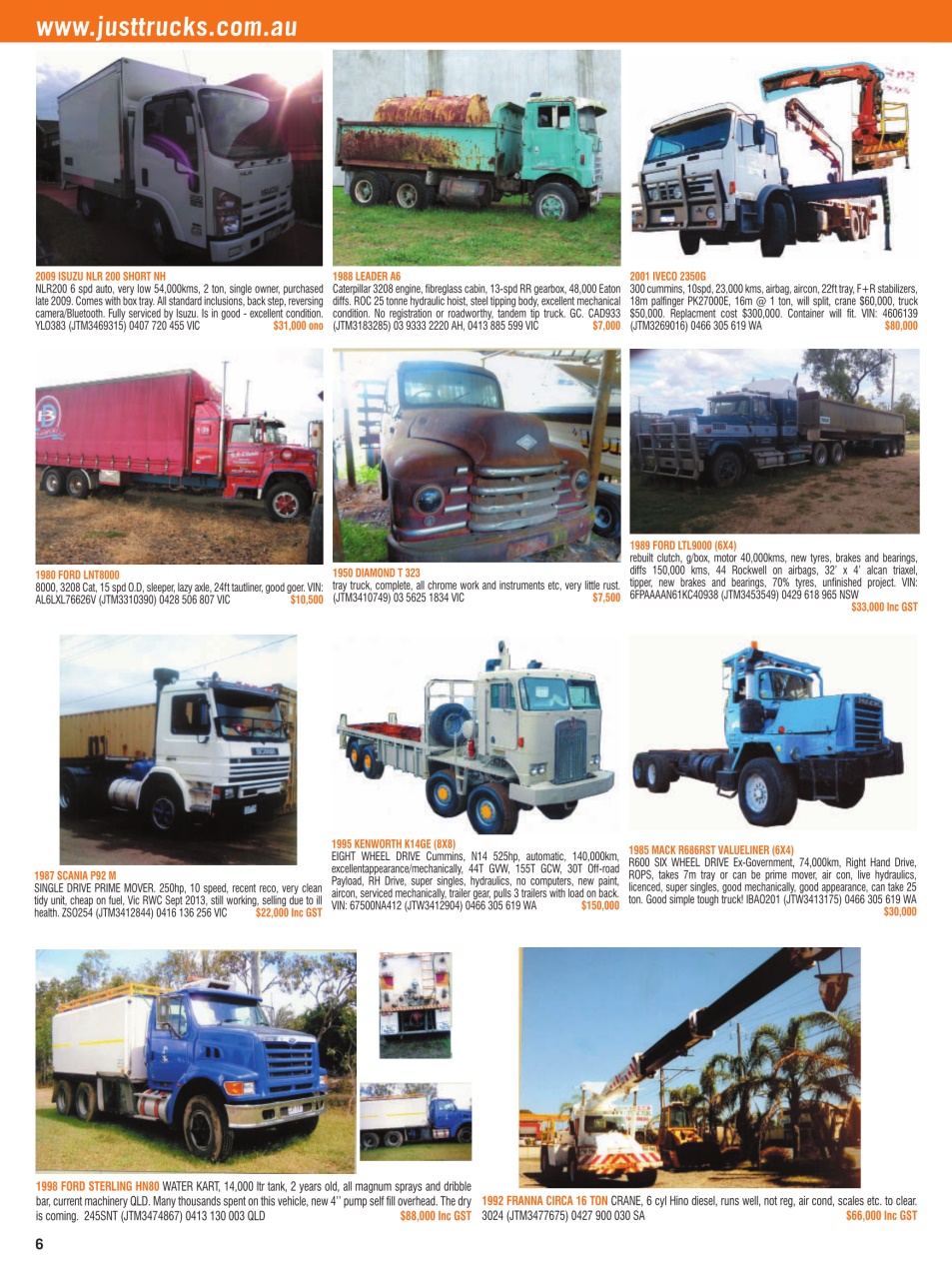 JUST TRUCKS Preview Pages