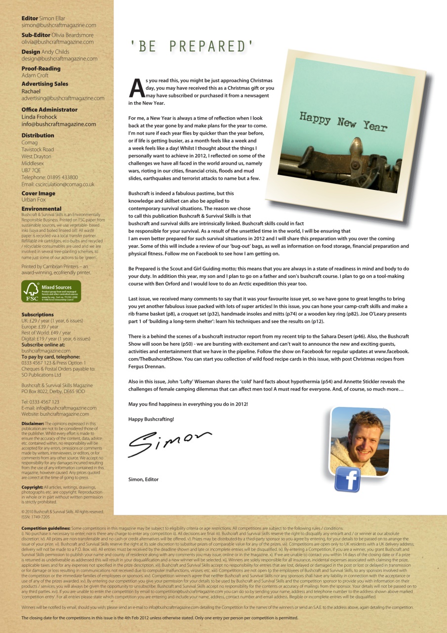 Bushcraft & Survival Skills Magazine Preview Pages