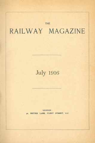 Railway Magazine issue July 1916