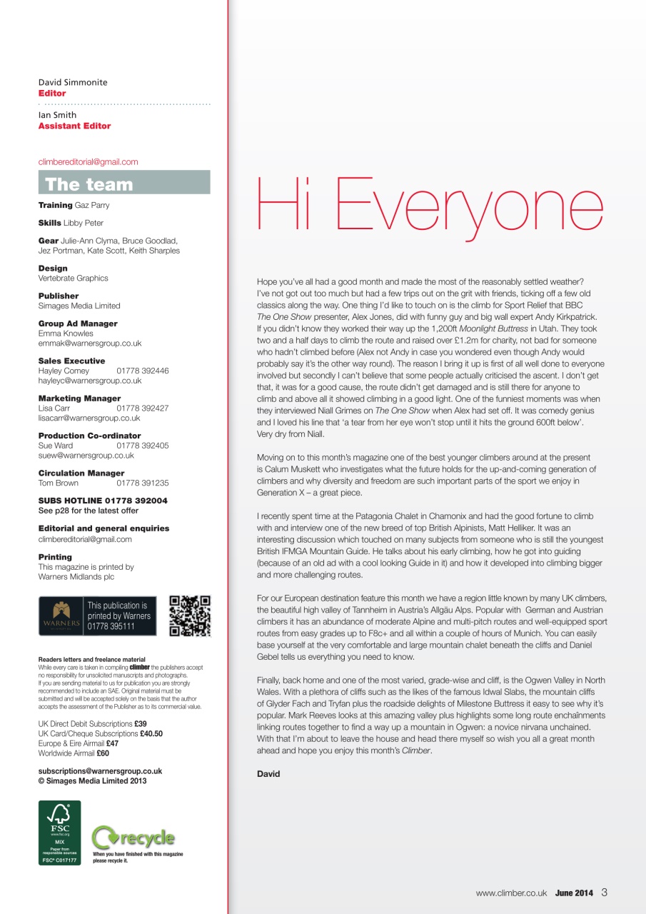 Climber Preview Pages