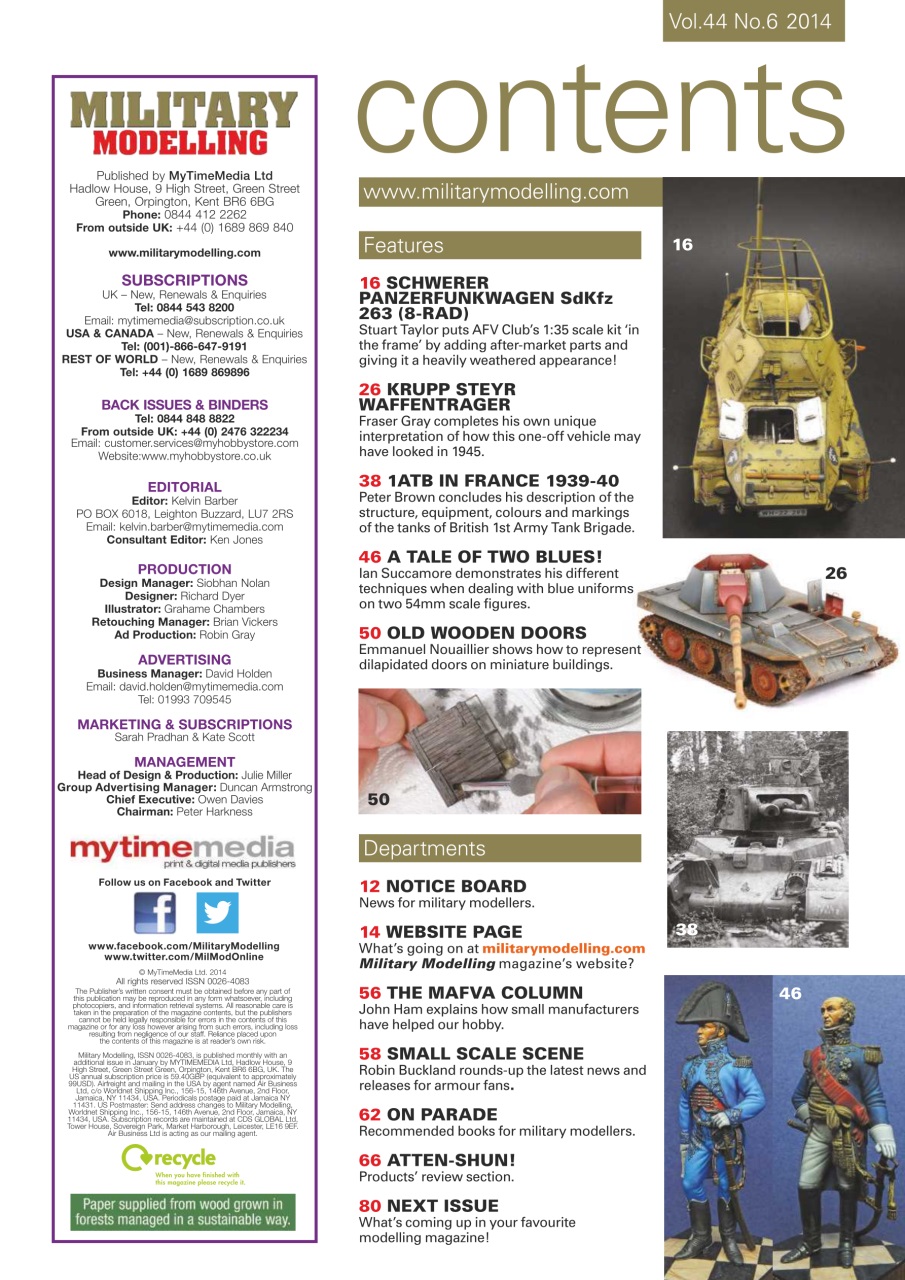 Military Modelling International Magazine Preview Pages