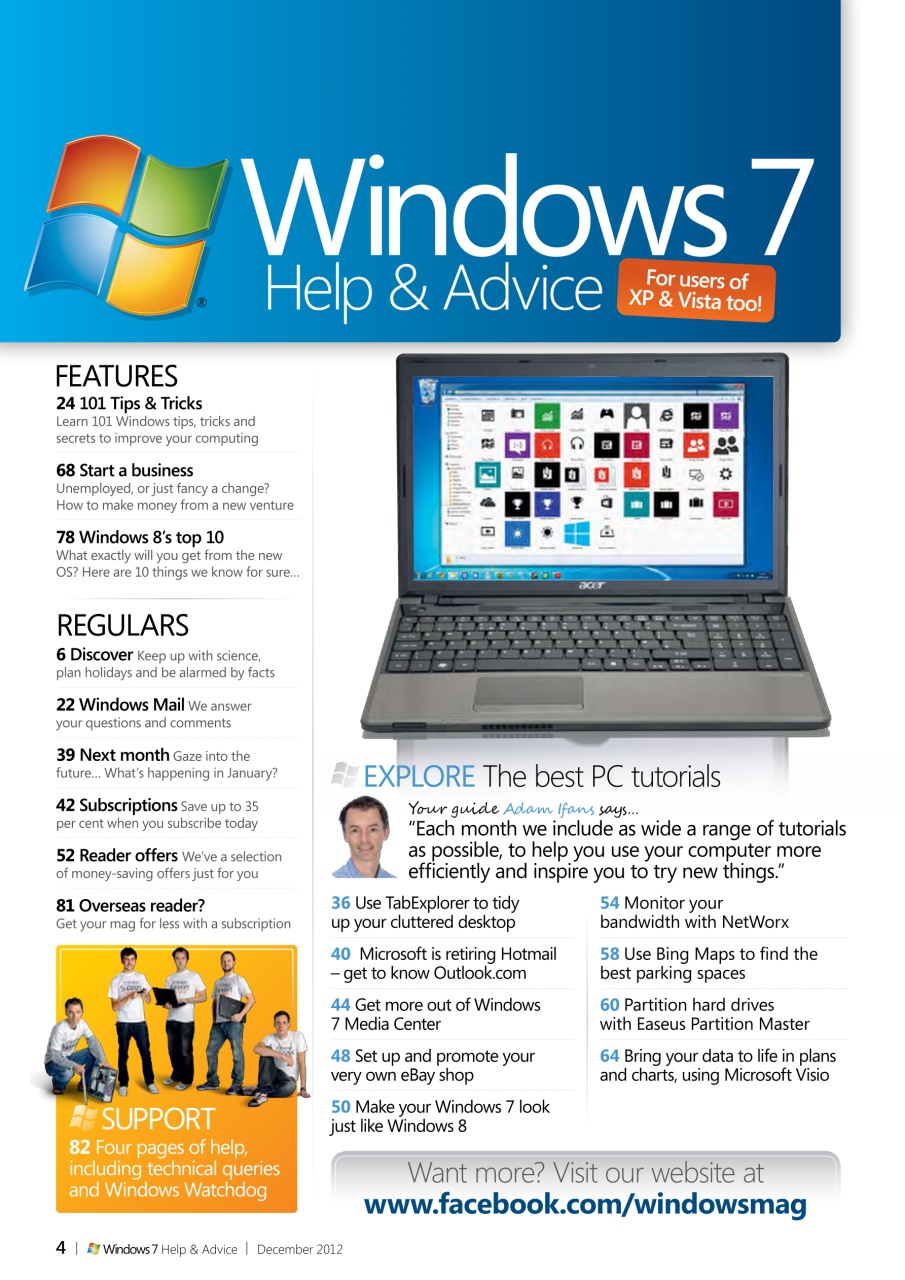 Windows Help & Advice Preview Pages