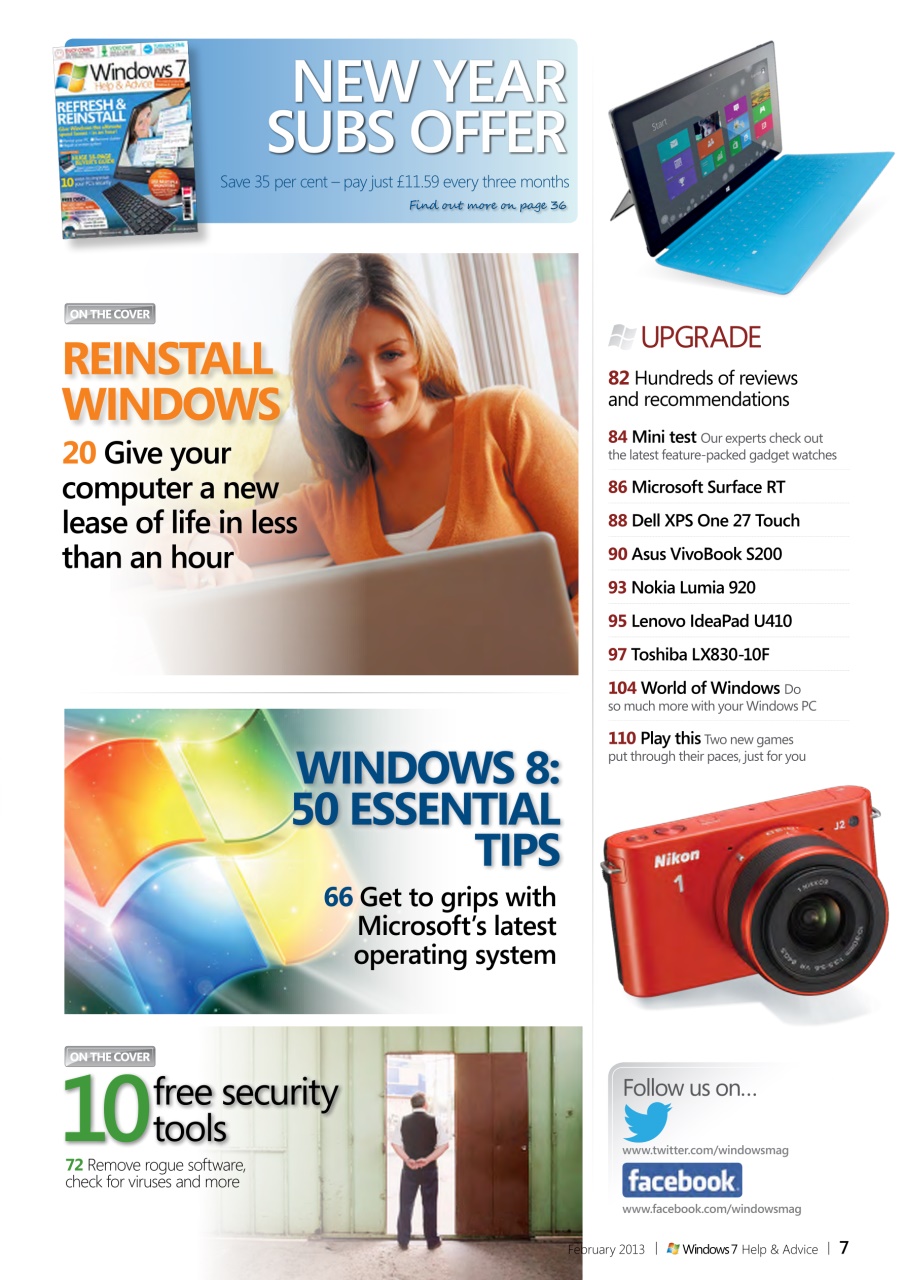 Windows Help & Advice Preview Pages