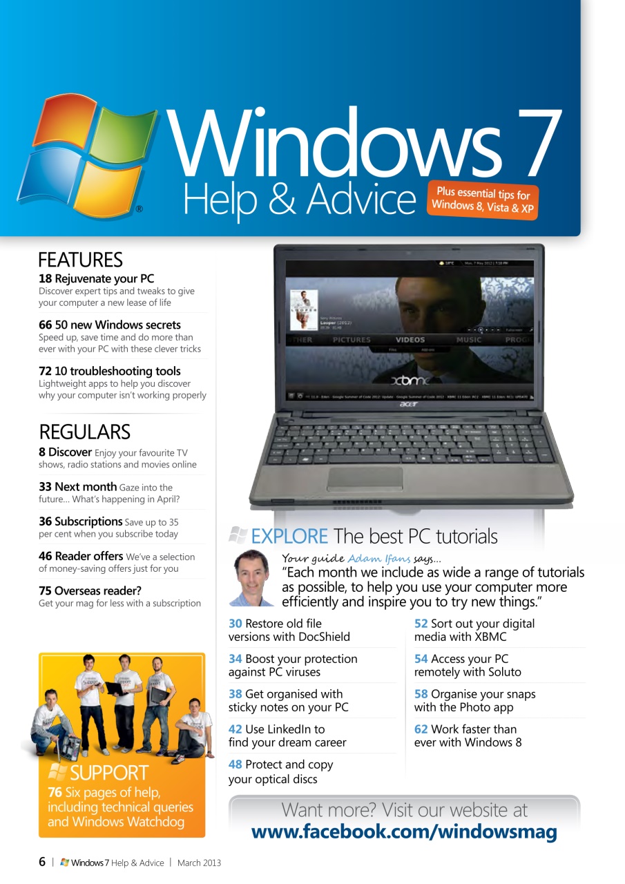 Windows Help & Advice Preview Pages