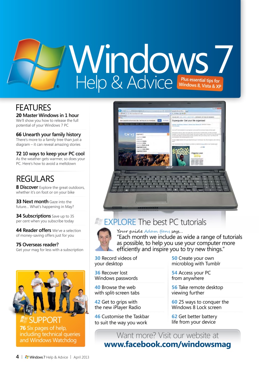 Windows Help & Advice Preview Pages