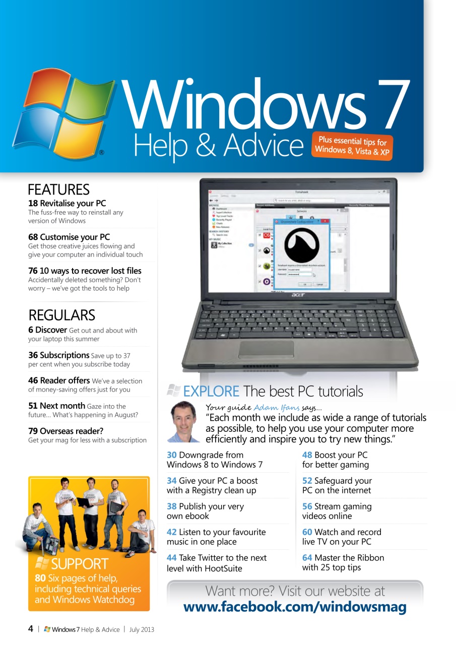 Windows Help & Advice Preview Pages