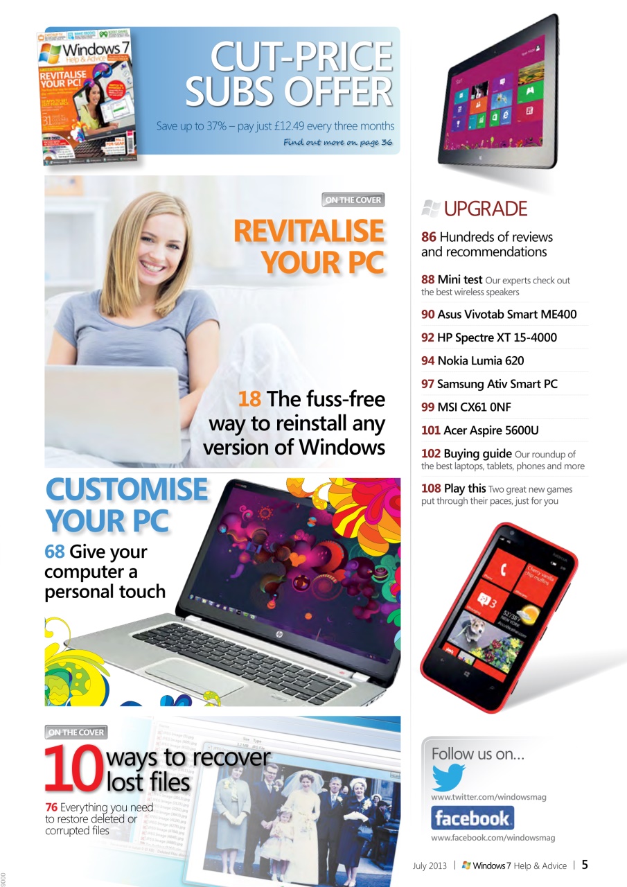 Windows Help & Advice Preview Pages