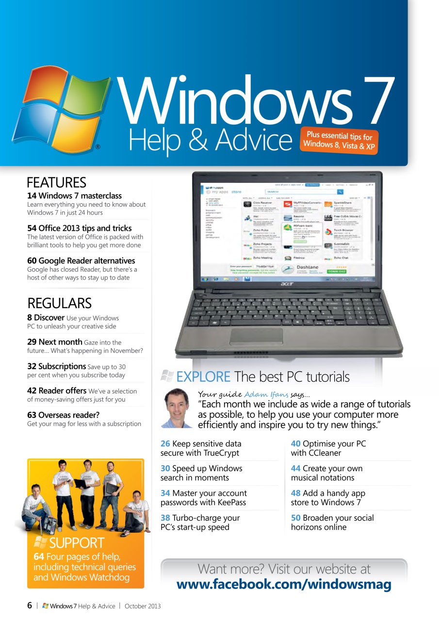 Windows Help & Advice Preview Pages