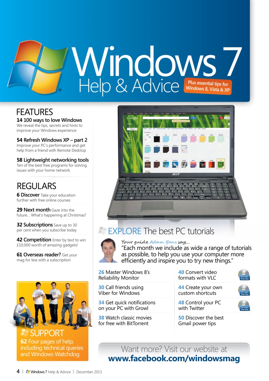 Windows Help & Advice Preview Pages