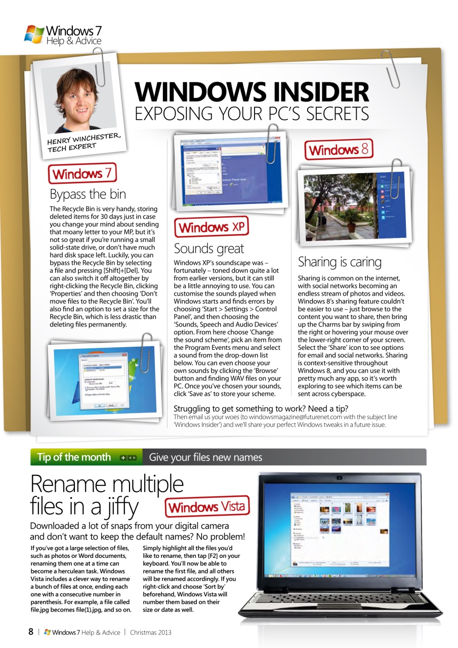 Windows Help & Advice Preview Pages
