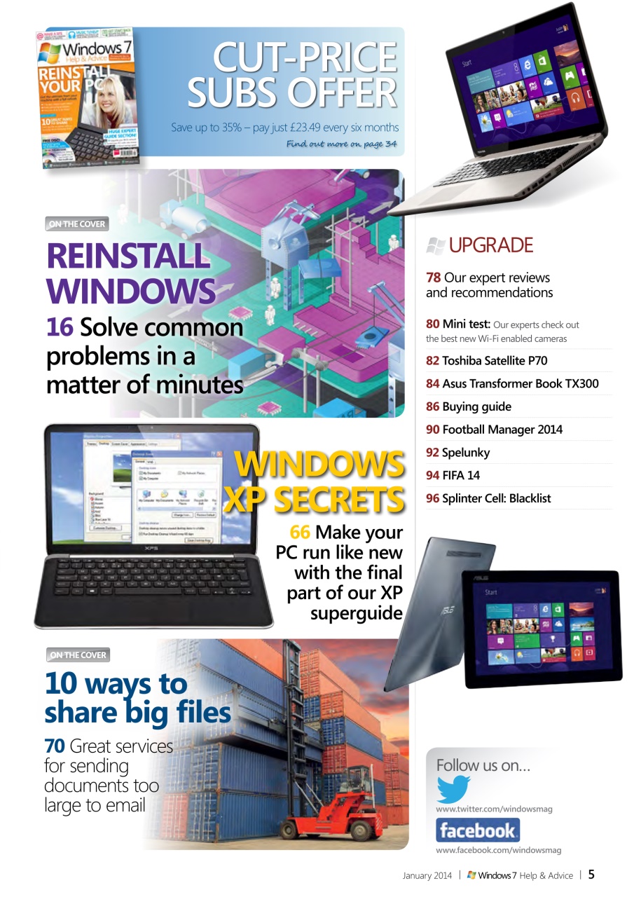 Windows Help & Advice Preview Pages