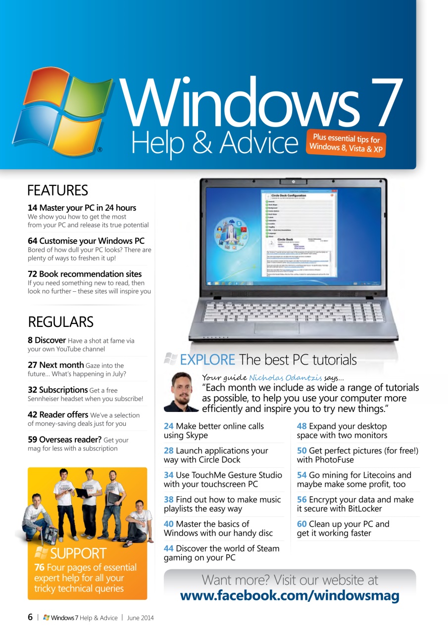 Windows Help & Advice Preview Pages