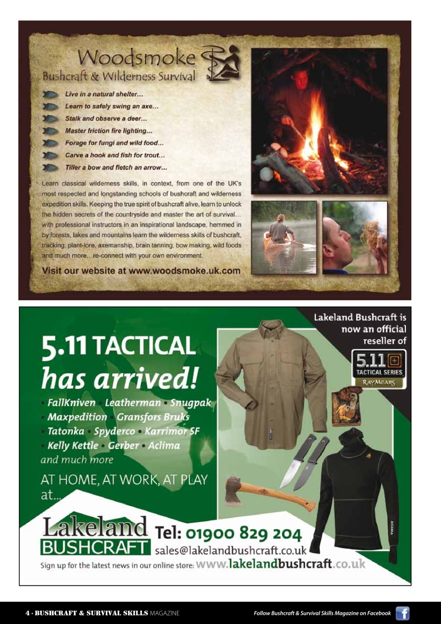Bushcraft & Survival Skills Magazine Preview Pages