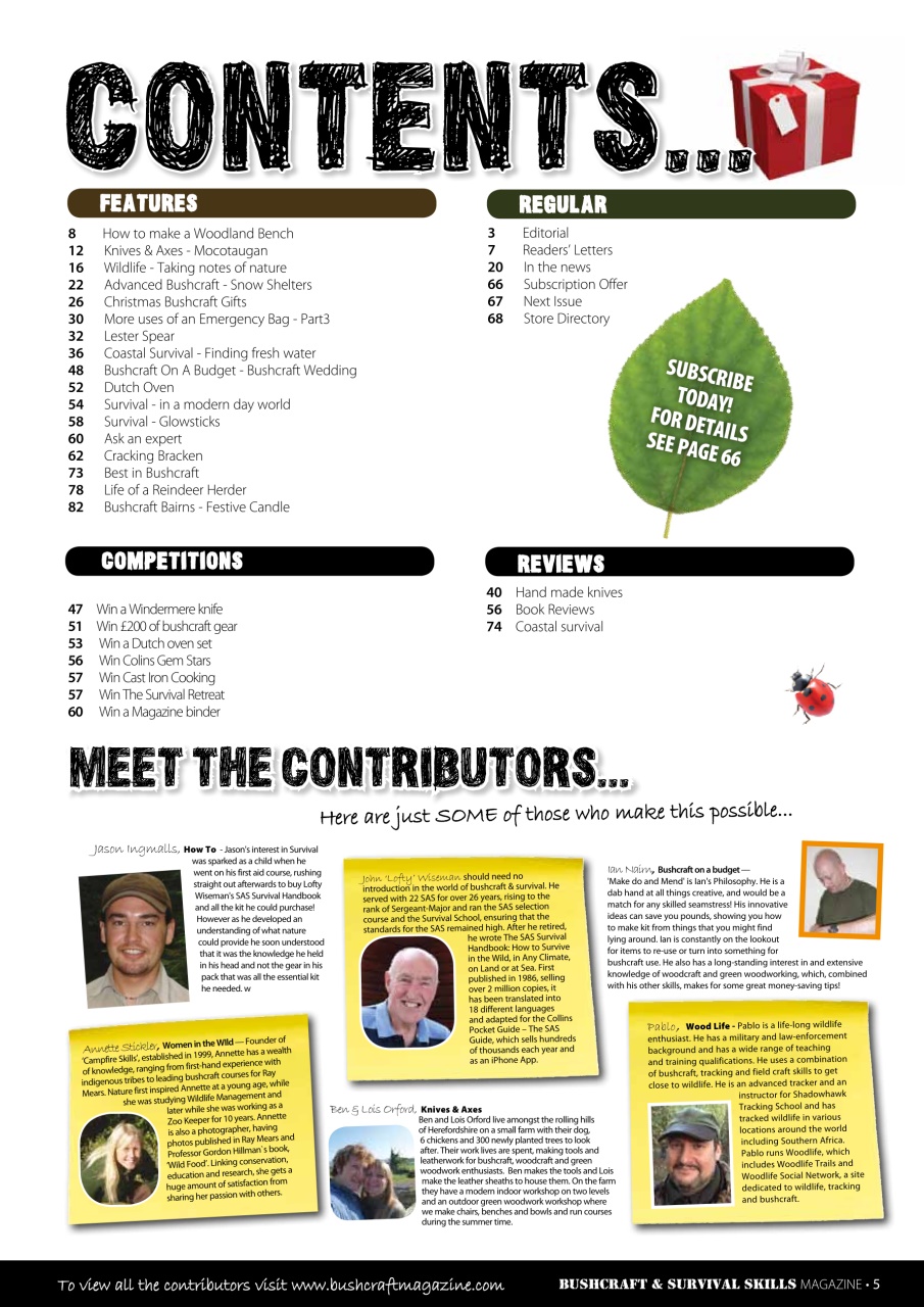 Bushcraft & Survival Skills Magazine Preview Pages