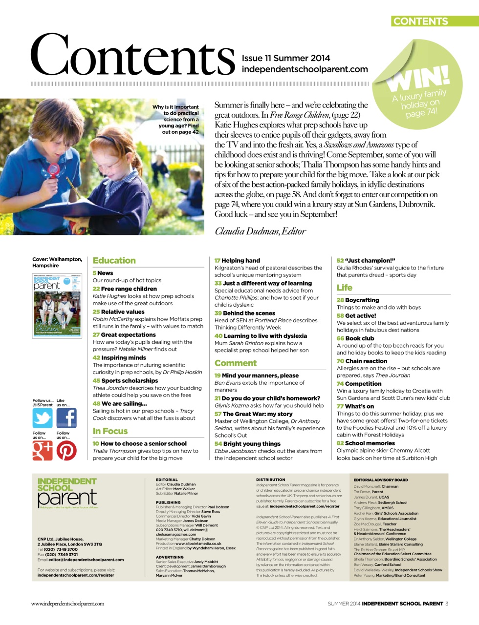 Independent School Parent Preview Pages