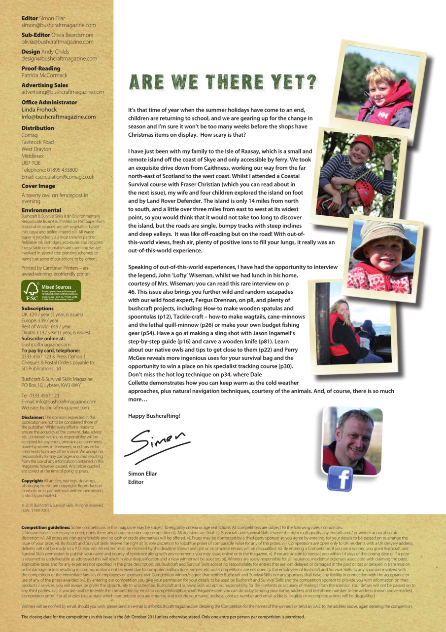 Bushcraft & Survival Skills Magazine Preview Pages