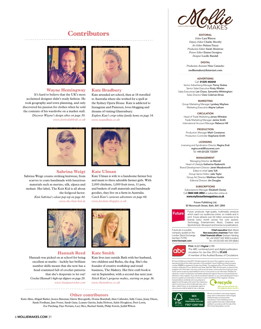 Mollie magazine Preview Pages