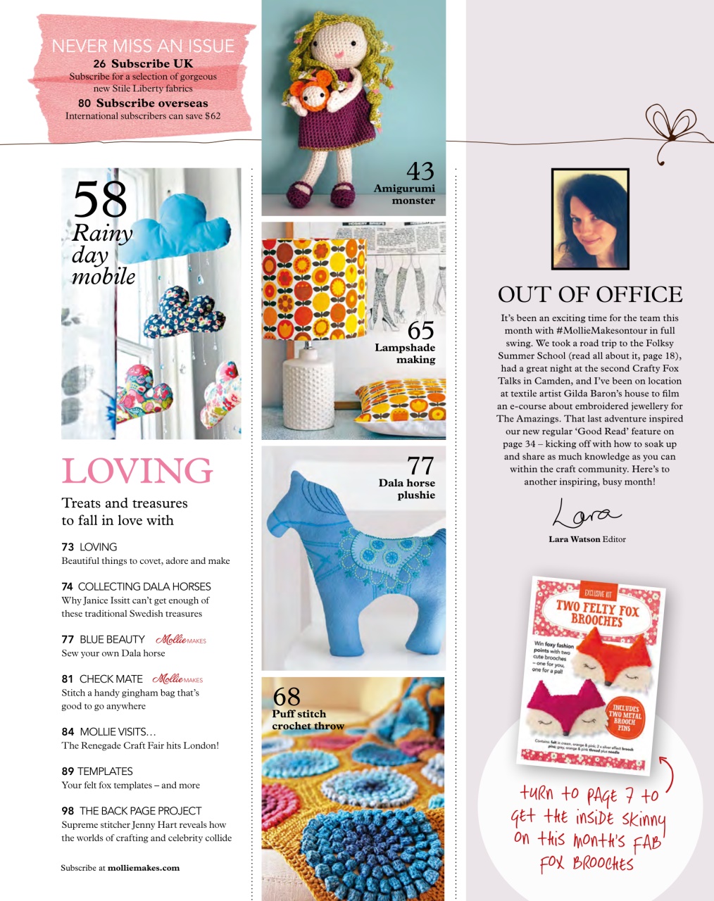 Mollie magazine Preview Pages