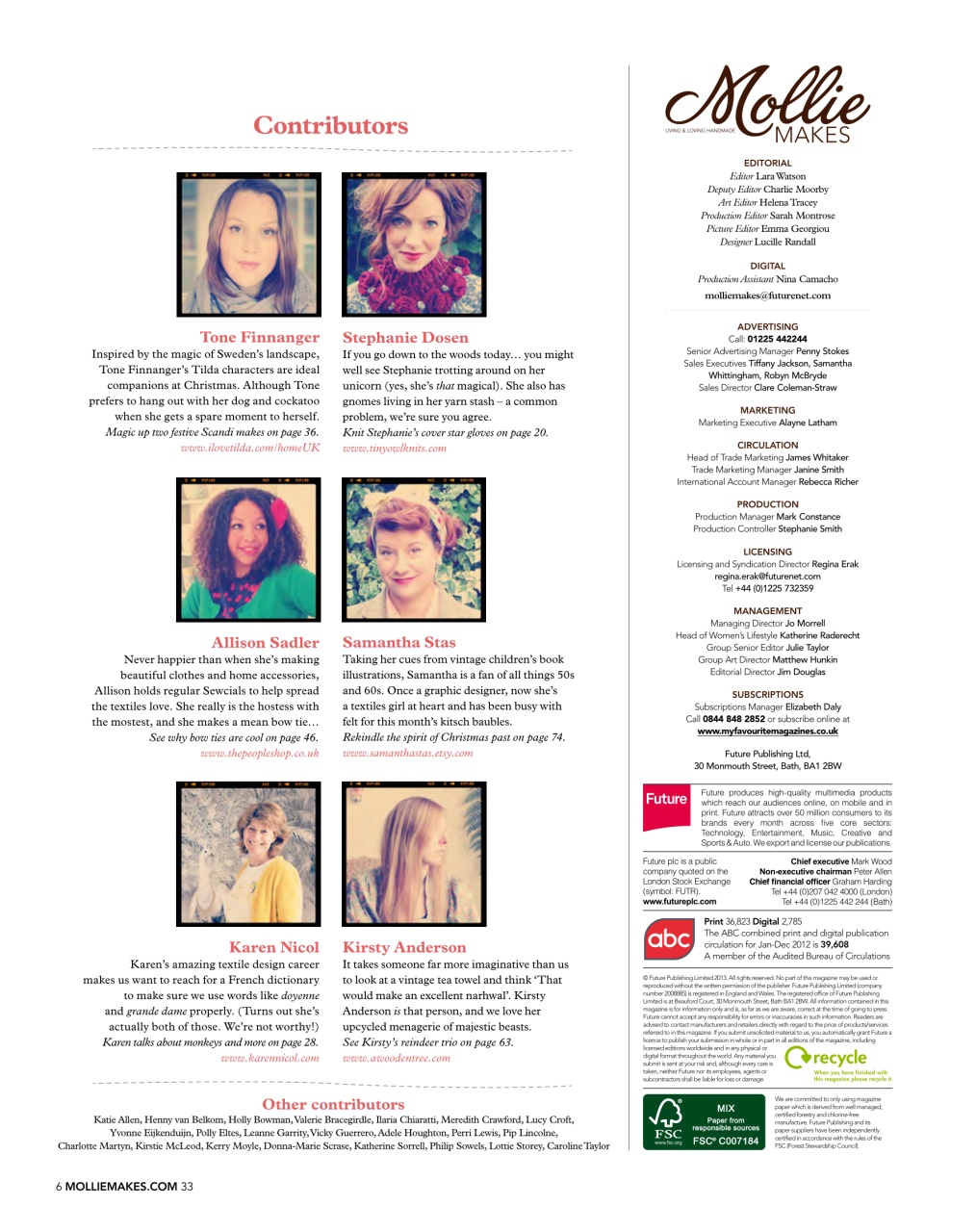 Mollie magazine Preview Pages