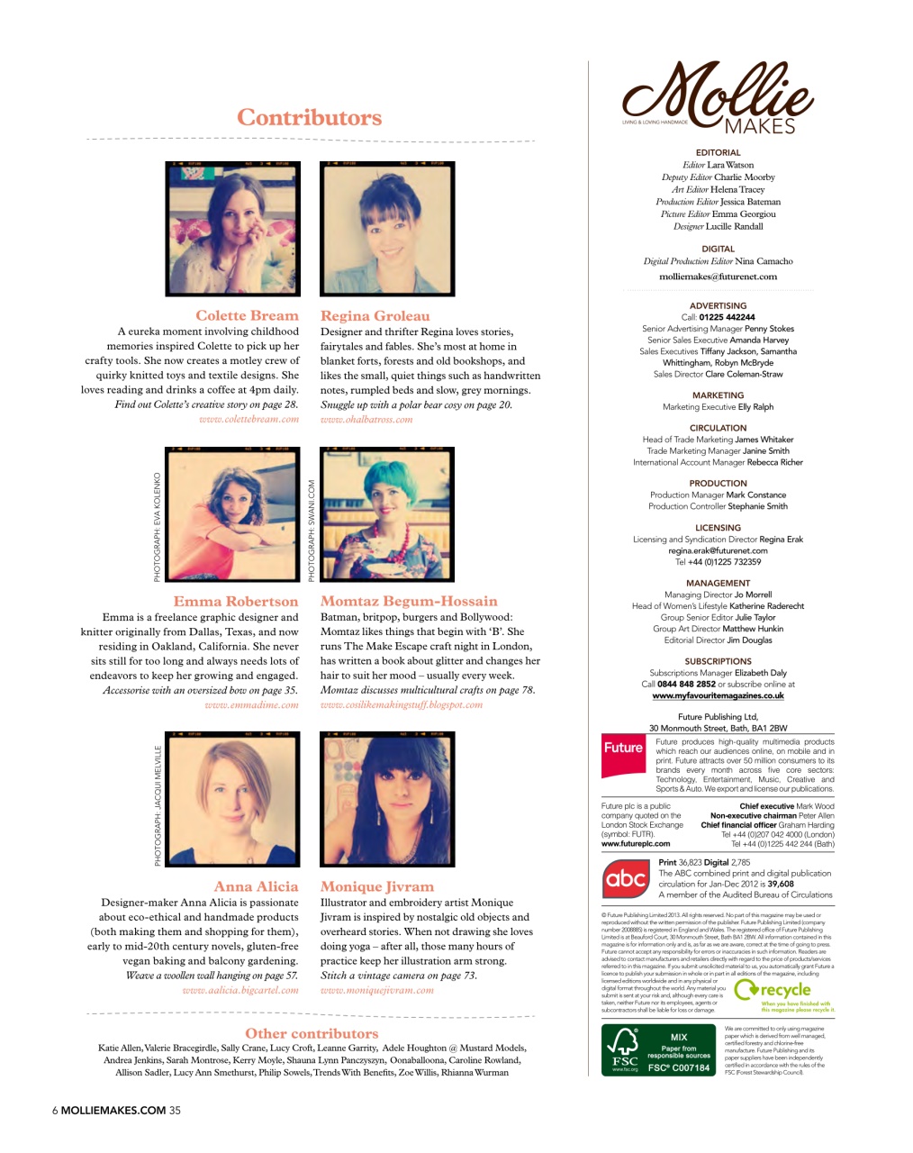 Mollie magazine Preview Pages