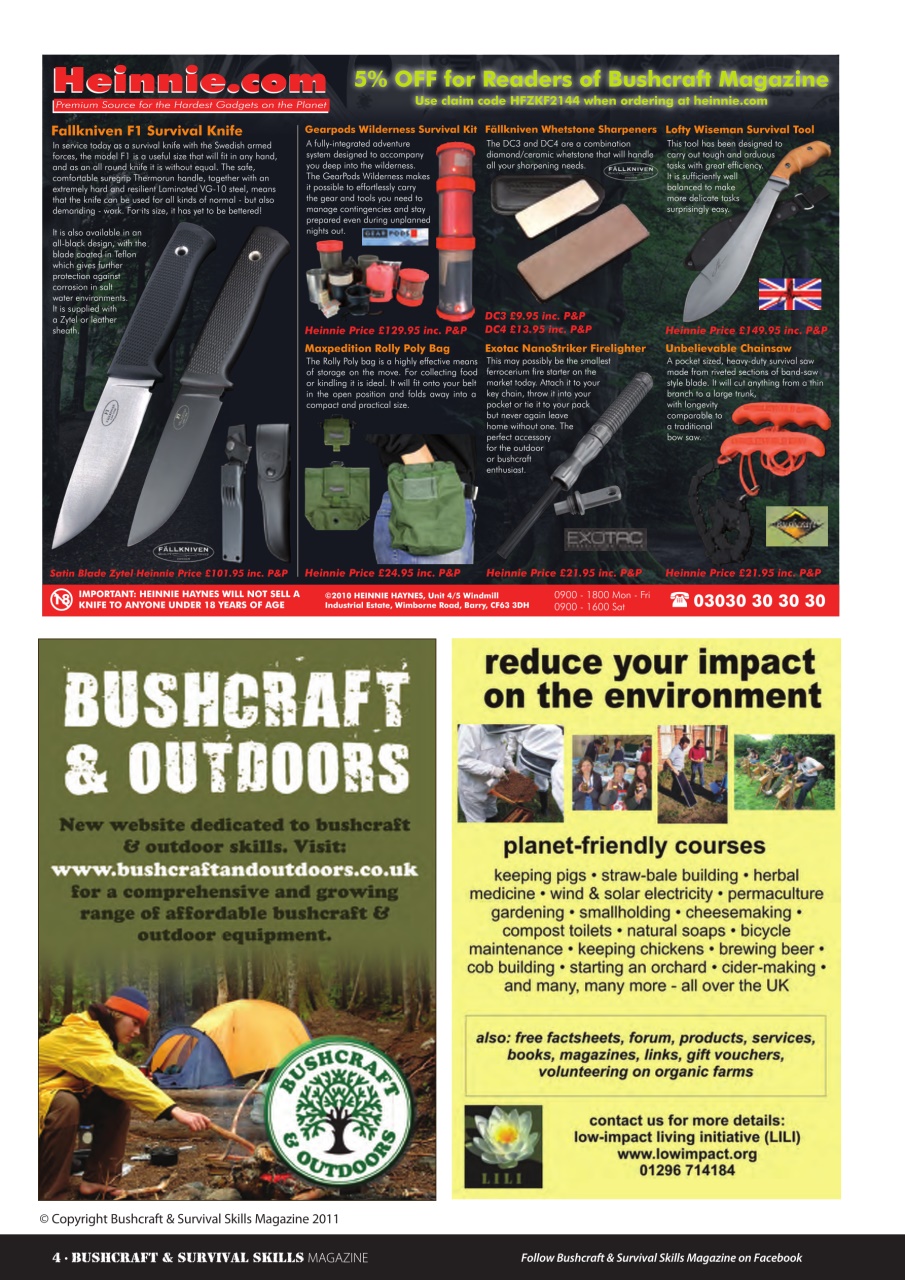 Bushcraft & Survival Skills Magazine Preview Pages