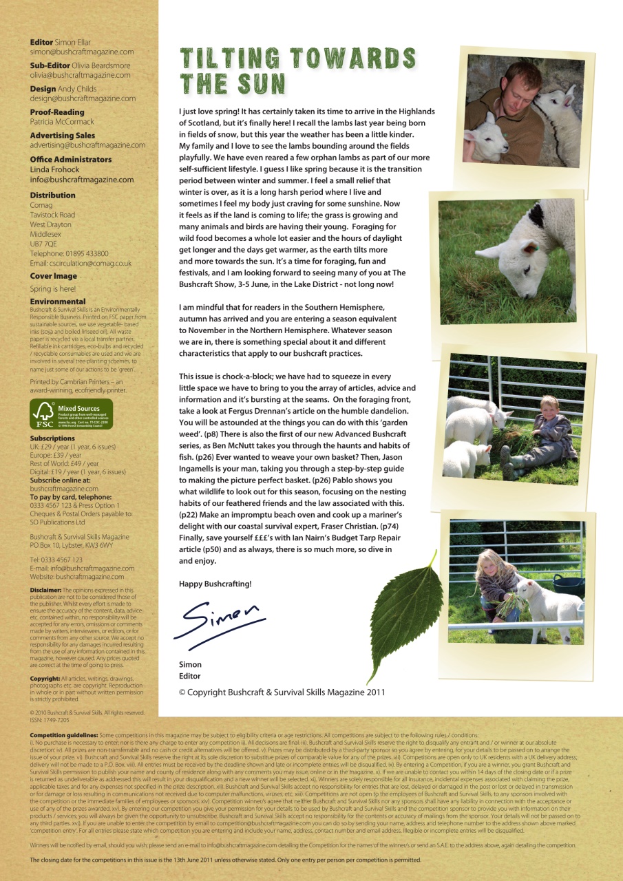 Bushcraft & Survival Skills Magazine Preview Pages