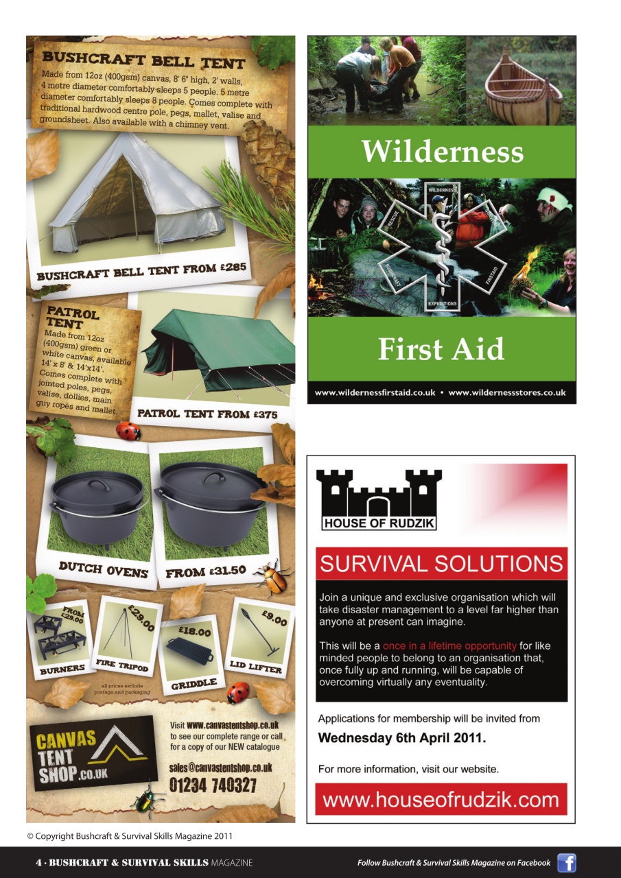Bushcraft & Survival Skills Magazine Preview Pages