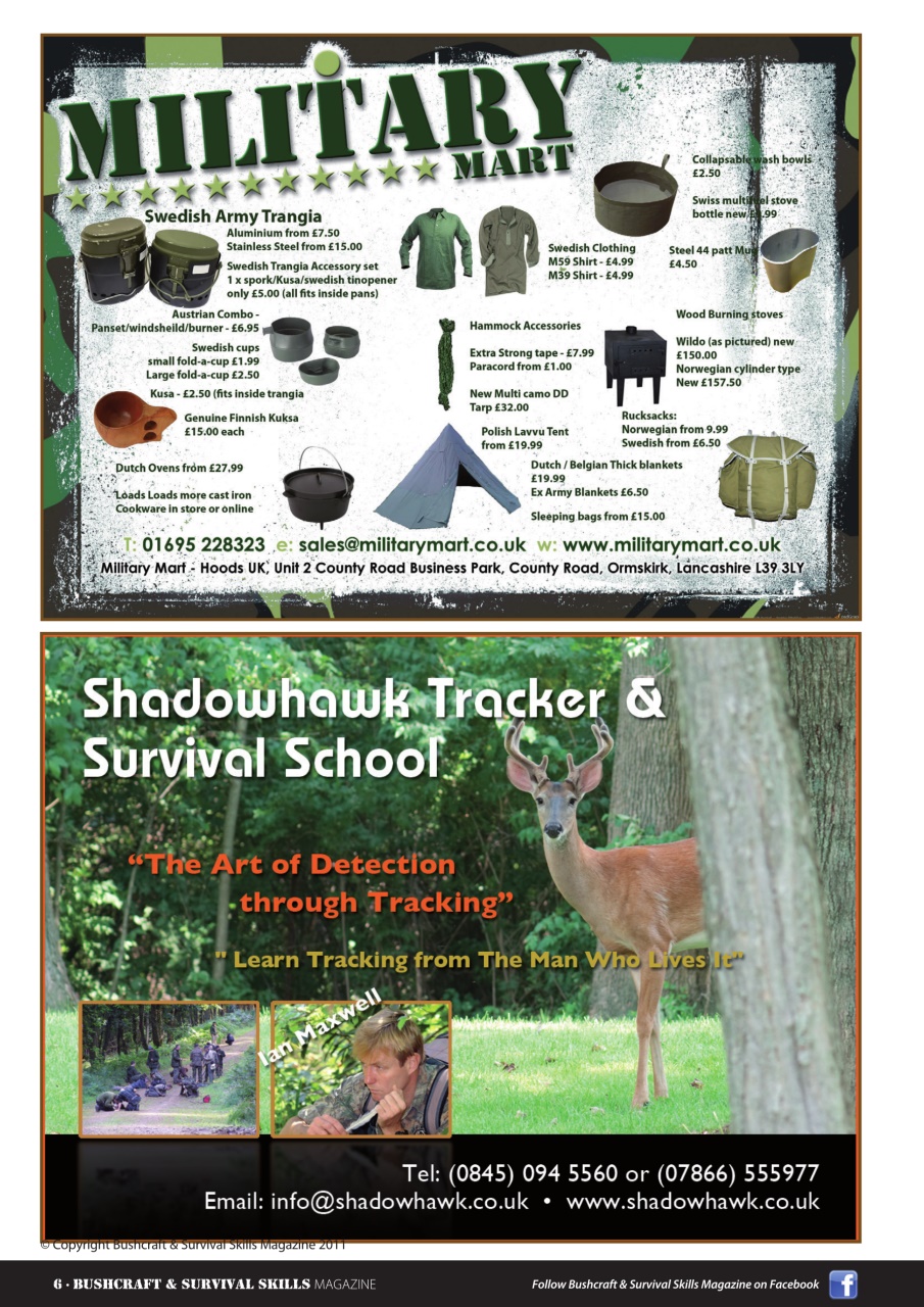 Bushcraft & Survival Skills Magazine Preview Pages