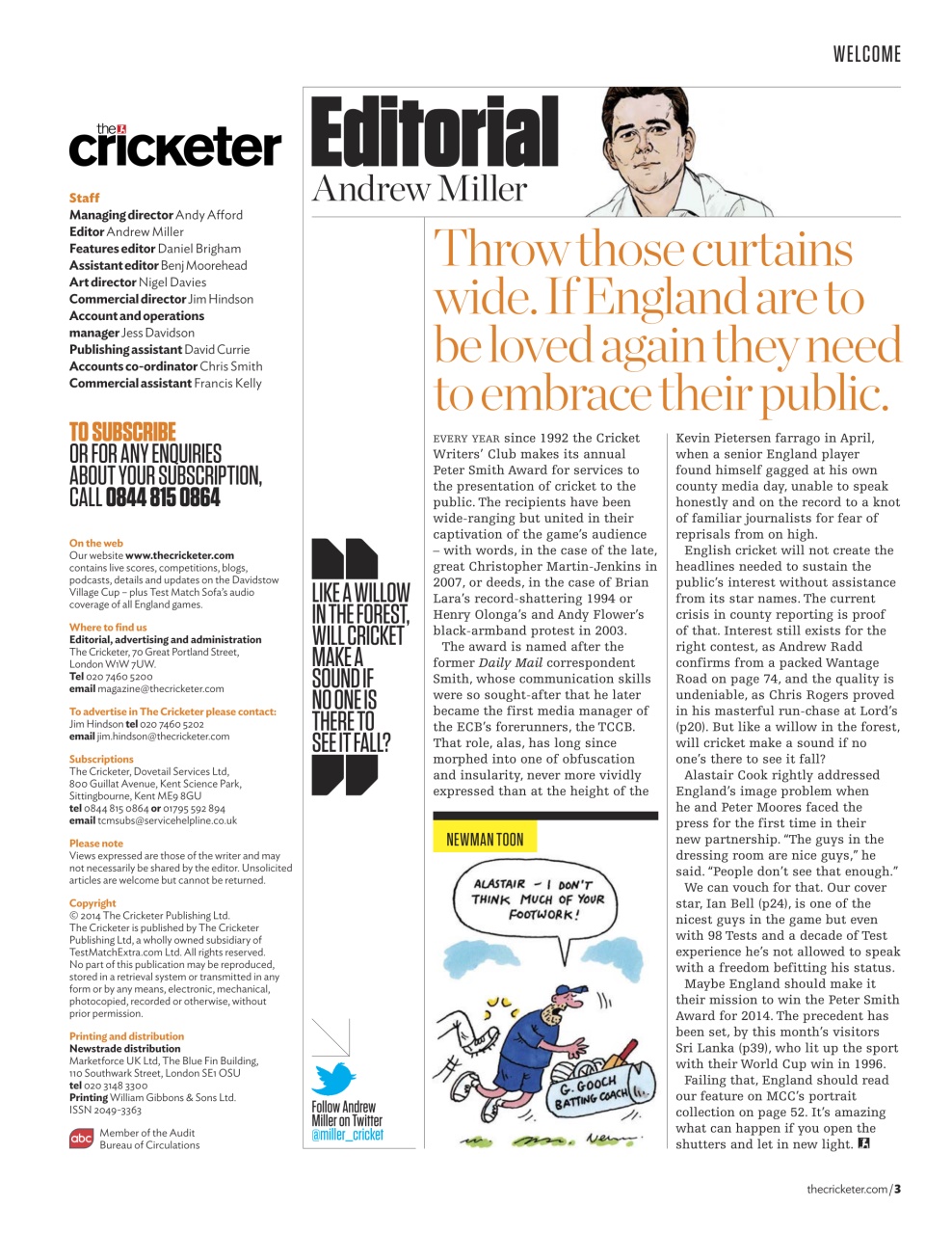 The Cricketer Magazine Preview Pages