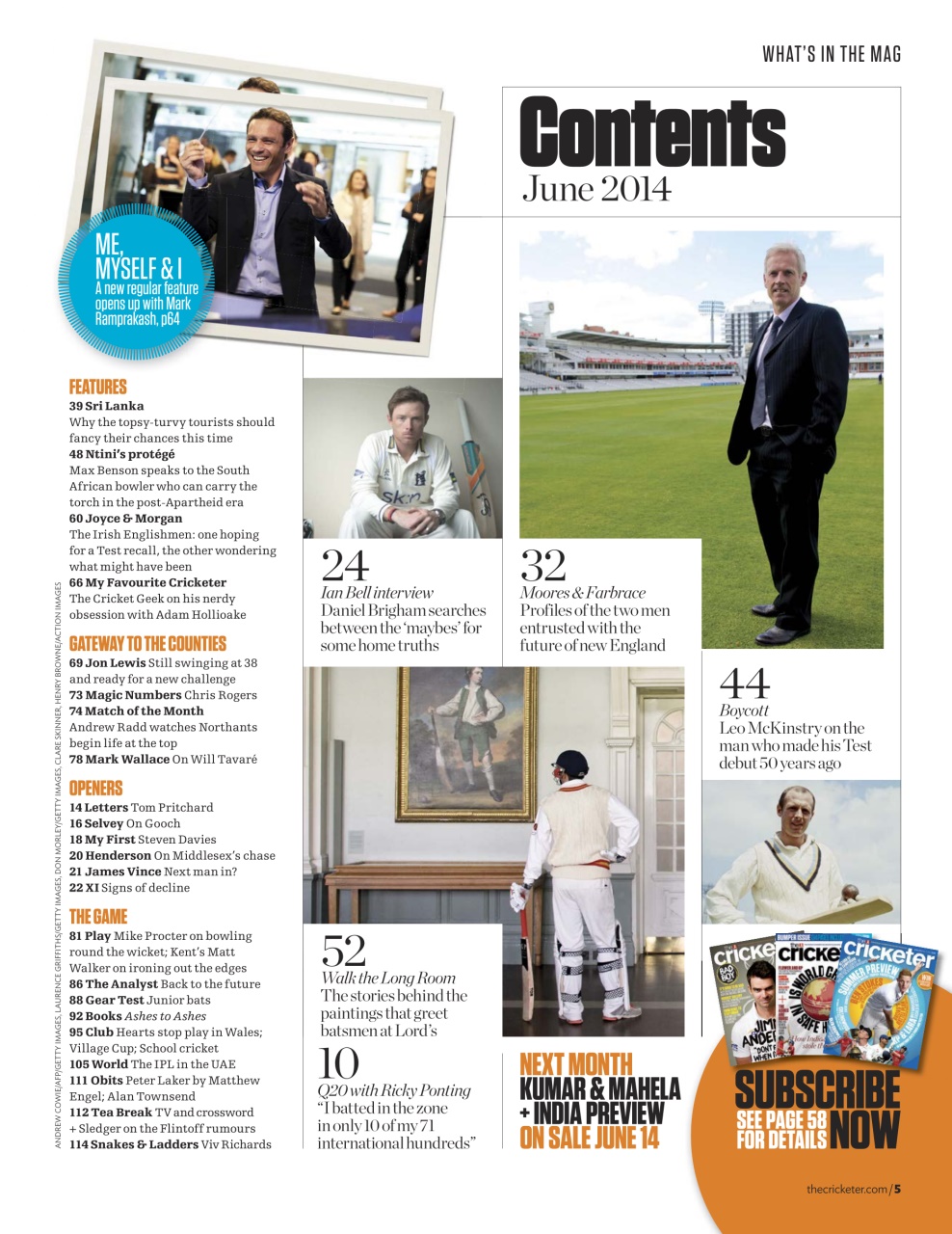 The Cricketer Magazine Preview Pages