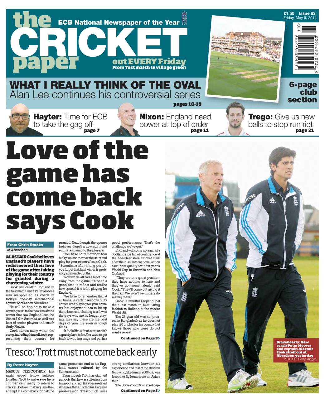 The Cricket Paper Preview Pages