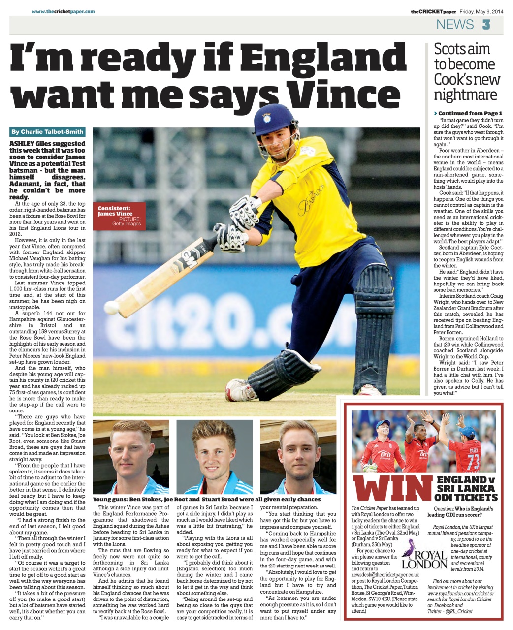 The Cricket Paper Preview Pages