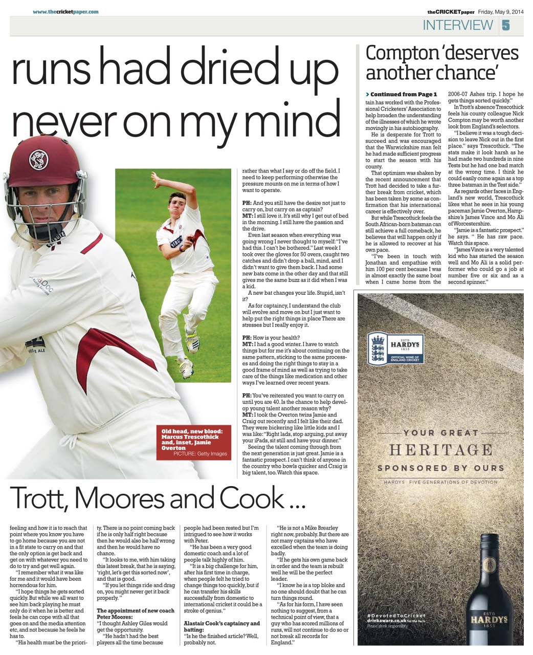 The Cricket Paper Preview Pages