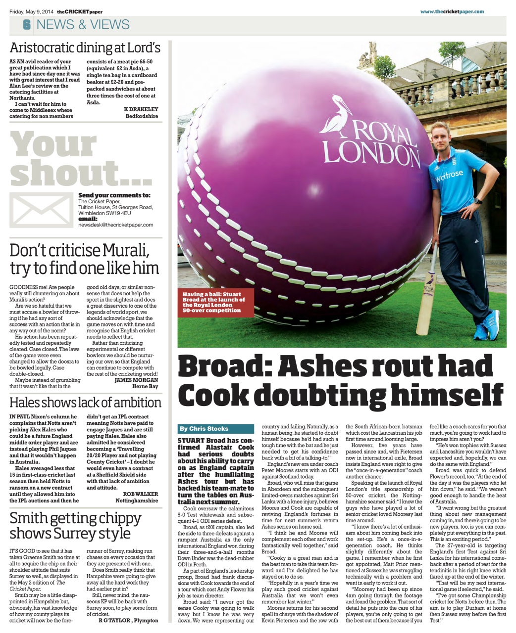The Cricket Paper Preview Pages