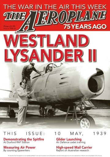 Aeroplane Weekly - The War in the Air 75 years ago issue 