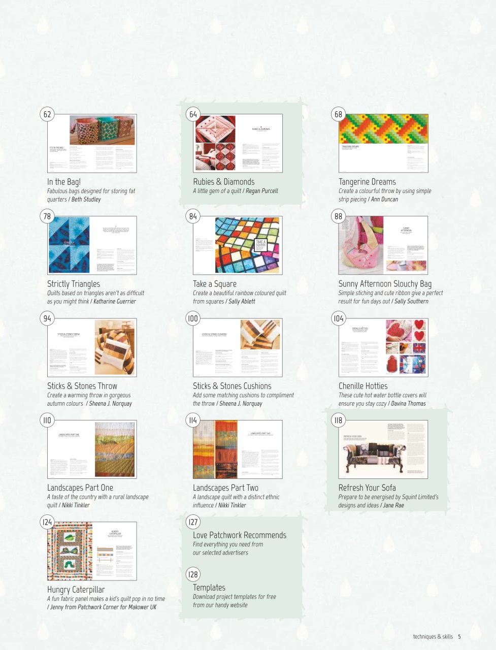 Popular Patchwork Magazine Preview Pages