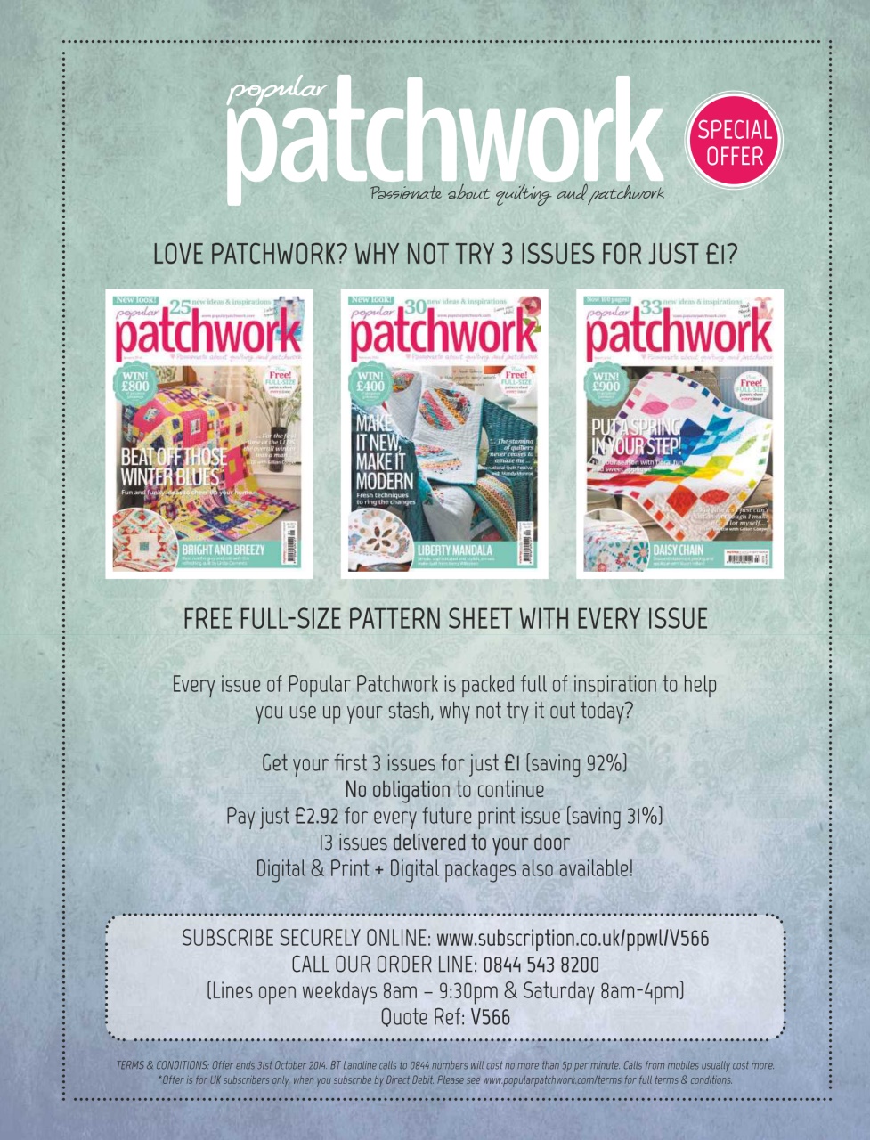 Popular Patchwork Magazine Preview Pages