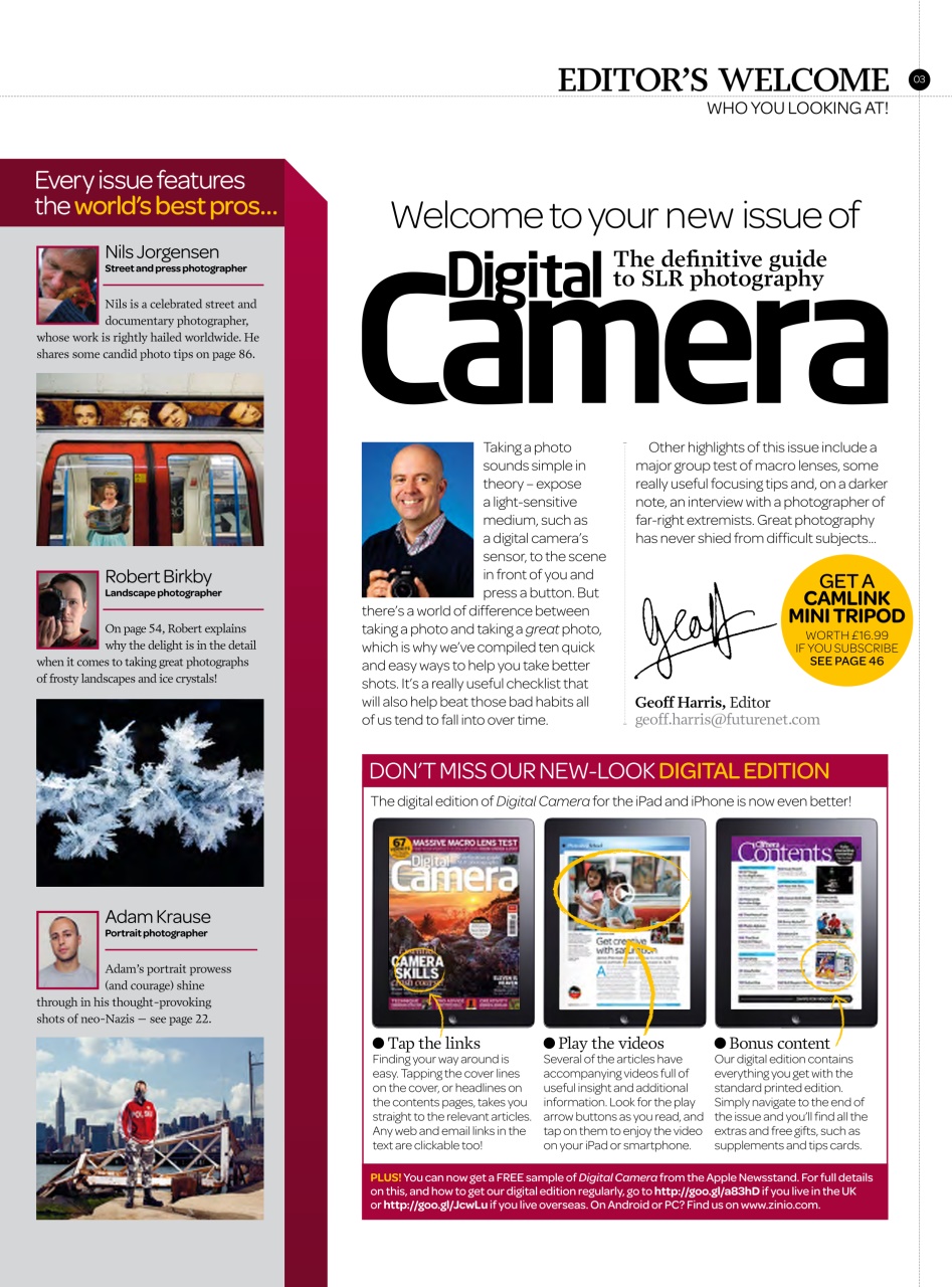 Digital Camera Magazine Preview Pages