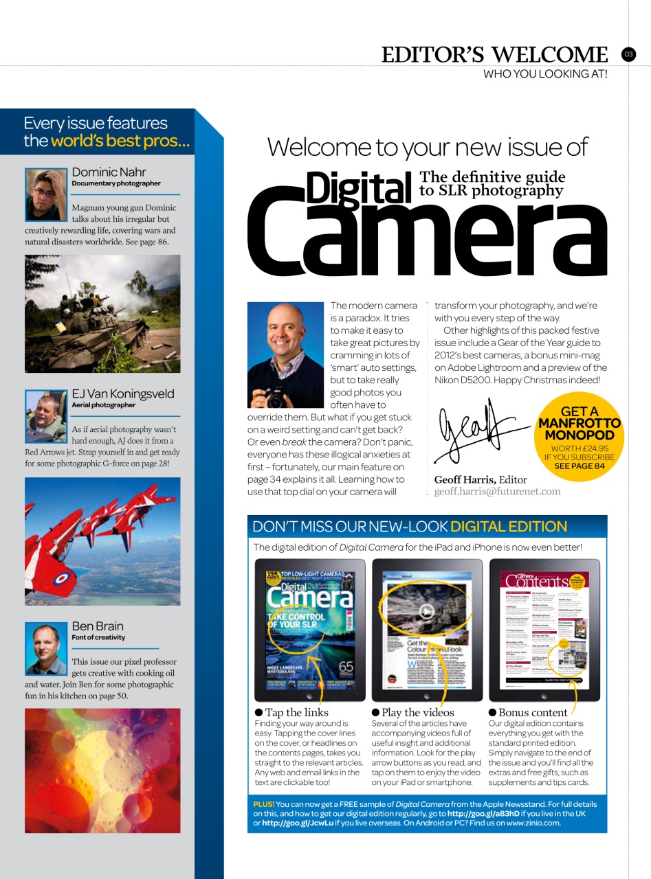 Digital Camera Magazine Preview Pages