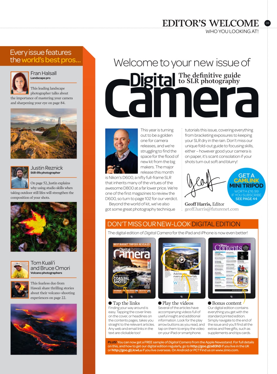 Digital Camera Magazine Preview Pages