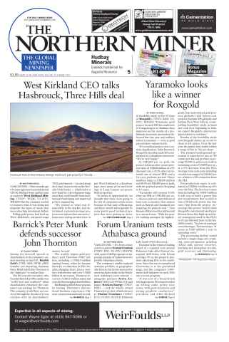 The Northern Miner issue Vol. 100 No. 13
