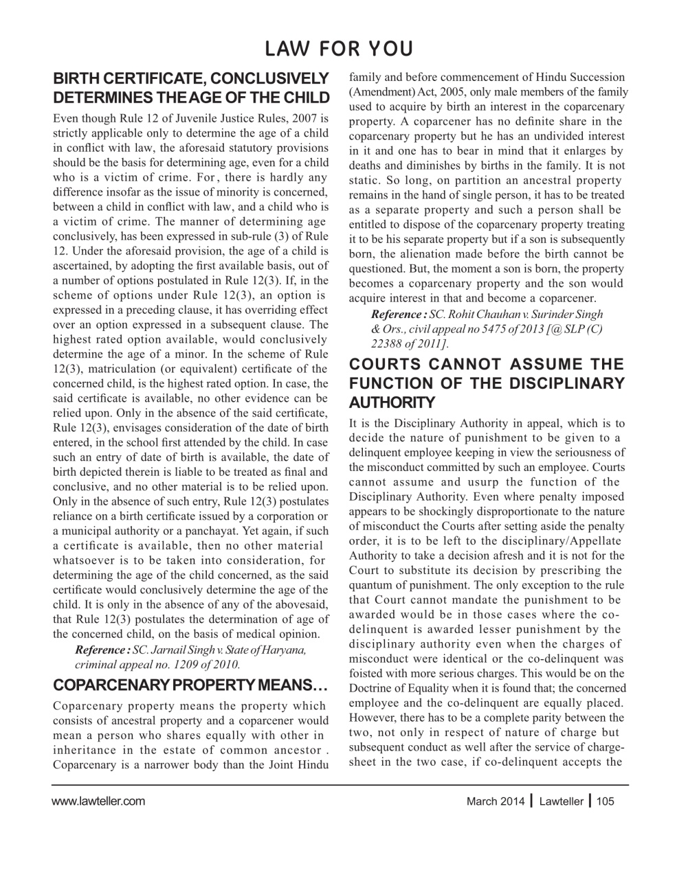 Lawteller – A Legal Awareness Magazine Preview Pages