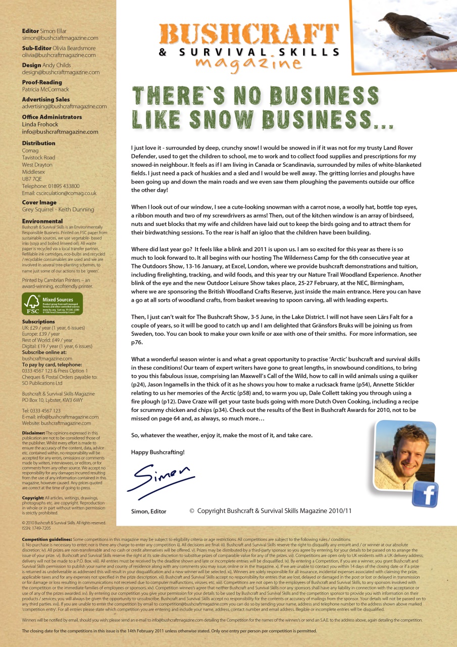 Bushcraft & Survival Skills Magazine Preview Pages