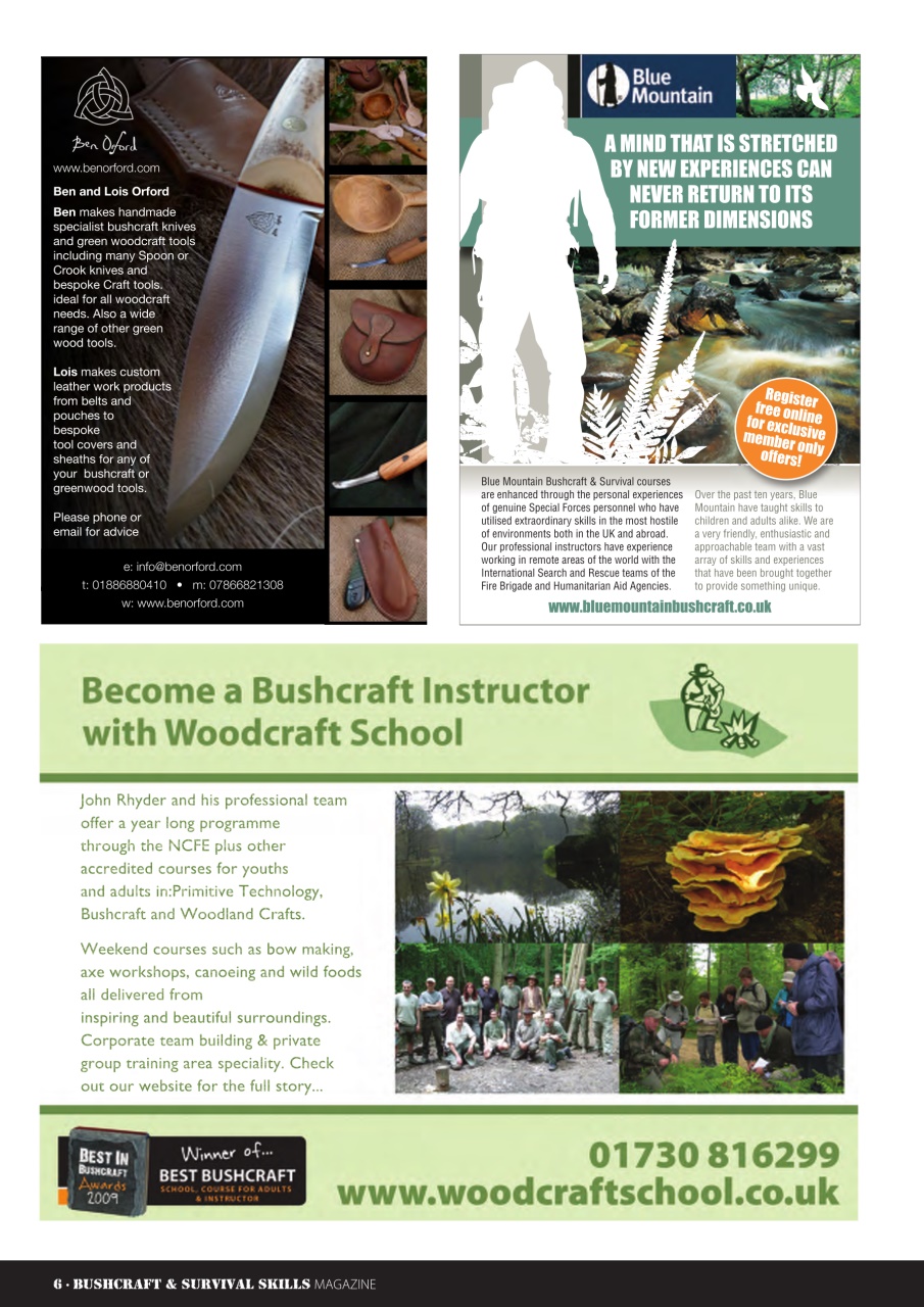 Bushcraft & Survival Skills Magazine Preview Pages