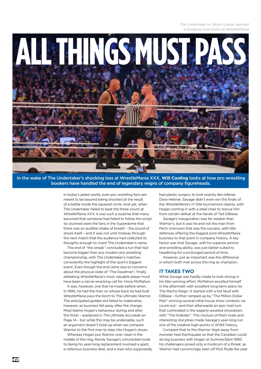 Wrestletalk Magazine Preview Pages