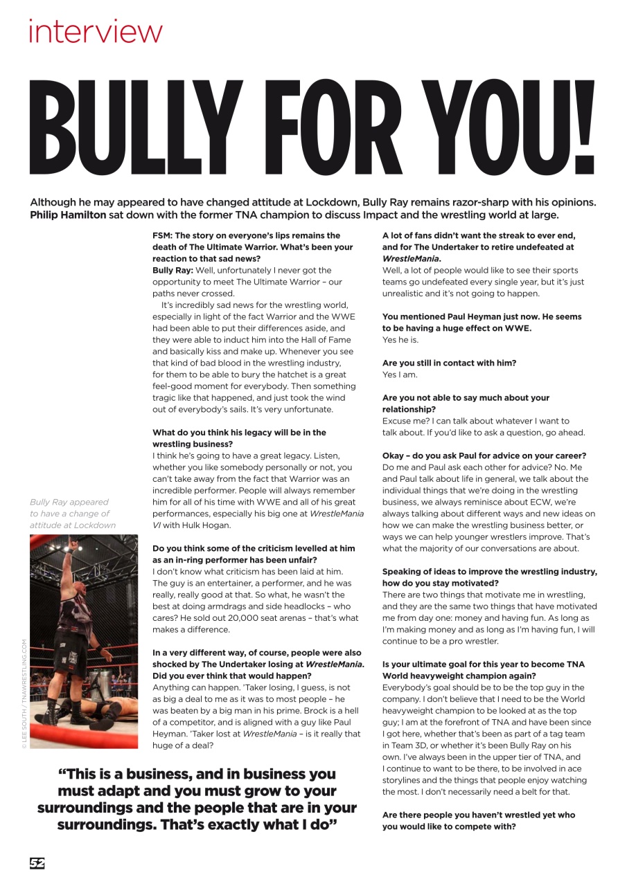 Wrestletalk Magazine Preview Pages